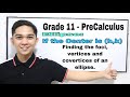 Pre-Calculus - Ellipse : If the Center is (h,k) find the foci, vertices and covertices