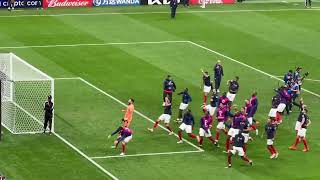 French Team Celebration after beating England - Al Bayt Stadium , Qatar 2022 FIFA World Cup