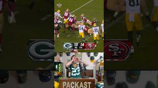 Packers Fan Goes Through ALL the Emotions vs 49ers #nfl #shorts