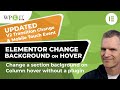 Elementor change background on column hover V2