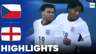England vs Czechia | Dane Scarlett Double | Highlights | U20 International Frien