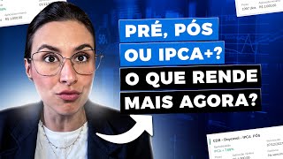 CDB IPCA+7,68% ou CDB 110% do CDI ou CDB Pré 14,6%: O que rende mais agora?