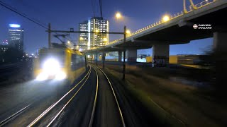 Train driver's love CAF for this: HIGH BEAMS! Amersfoort - Hoofddorp Midden SNG 14/2/2023