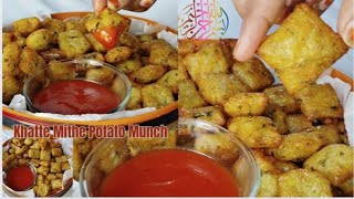 Khatte Mithe Potato Munch||potato bites recipe👌🏻potato new recipe|potato snack.aloo ka naya nashta.