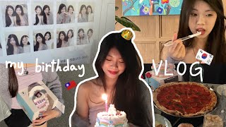 vlog19 🇰🇷韓國留學生在韓第五個生日🎂迎接我滴23歲👸🏻天秤座們生日快樂🩷訂製生日蛋糕🐰Happy Birthday to meee♡［韓國留學🇰🇷］