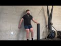 bilateral quarter squat wall sit isometric hold