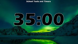 35 Minute Timer with Relaxing Music - Northern Lights