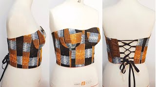 HOW TO SEW A CORSET [Revesible Corset] PT.2