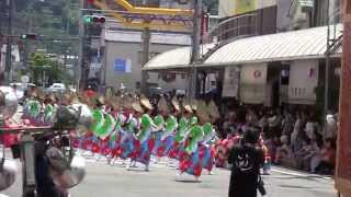 2014 高知よさこい祭り 本祭2日目 いなん 枡形地域競演場