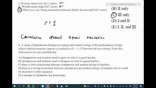 AP Statistics Exam Review - Unit 2 (#1-8,10)