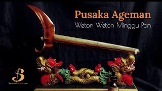 Pusaka Ageman Weton Minggu Pon #weton #ageman #minggupon