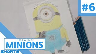 DRAWING THE MINIONS|#shorts #drawingshorts #minions drawingshorts #minionsshorts|Artint