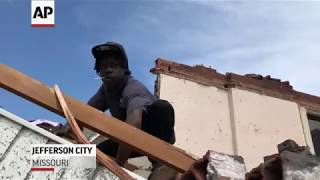 Missouri Residents Begin To Clean Up After Tornado