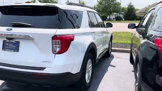 2022 Ford Explorer XLT 4X4 White @stephenmccauley204