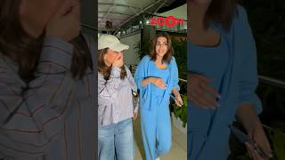 Kareena Kapoor Khan & Kriti Sanon gossip & HUG each other as they exit from airport #shorts