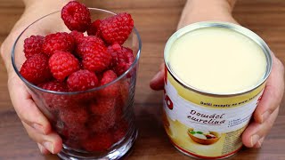 I Mixed Together RASPBERRIES \u0026 CONDENSED MILK And You WON'T BELIEVE The Result