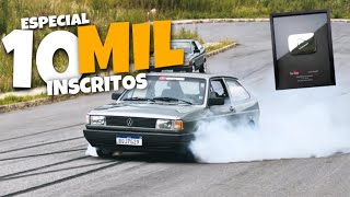 COLOCAMOS PRA DERRETER 🔥 ESPECIAL 10 MIL INSCRITOS, GOL QUADRADO TURBO BURNOUT