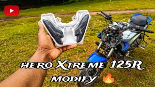 Hero Xtreme modify 🔥|| headlight sticker modified 🥵 || #trending #modify  #modifystickers