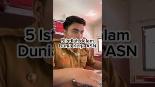 Wajib tahu nih! Istilah-Istilah kalau kamu jadi ASN Part 1 #asn #pns #pppk #shorts