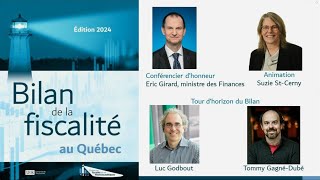 CFFP - Lancement du Bilan de la fiscalité au Québec - Édition 2024