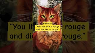 Warrior cats last words #warriors #sad #firestar #bluestar