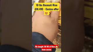 We bought 36 Kg of Basmati Rice from Costco 😱 #shopping #shorts #canadavlogs #montreal