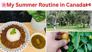 My Summer Routine in Canada🇨🇦|| Black chickpeas curry  with Boiled Rice Recipe|| By Hoorain_vlogs