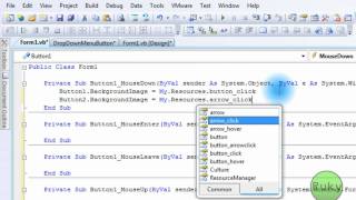 Visual Basic 2008 Tutorial: ORIGINAL Drop Down Menu Button