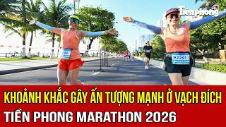 Khoảnh khắc gây ấn tượng mạnh ở vạch đích Tiền Phong Marathon 2026