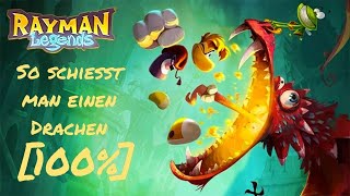 Rayman Legends Level 1-6| So Schießt man einen Drachen [100%]