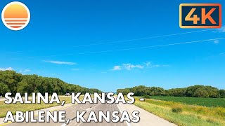 Salina, Kansas to Abilene, Kansas!  Drive with me!