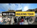 Walking in Valletta, Malta + Sliema Ferryboat 🇲🇹 Explore the Charm of Historic Streets! 4K