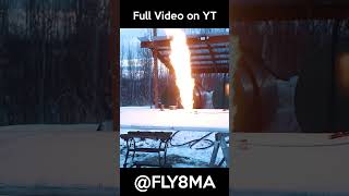 Wing Fire while Fueling Airplane