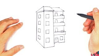 Cómo Dibujar un Edificio paso a paso | Dibujo fácil de Edificio