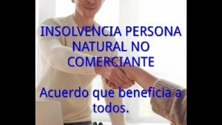 INSOLVENCIA PERSONA NATURAL NO COMERCIANTE