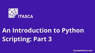 An Introduction to Python Scripting: Part 3