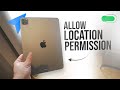 How to Allow Location Permission on iPad (tutorial)