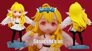 82】Sassuchi \u0026 Michiroon angel part2【Clay Tutorial/ Anime Figure/ DIY/Lovely4u】