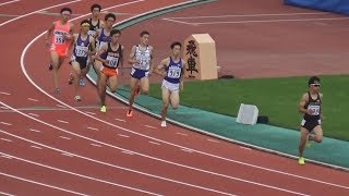 2017全国高校総体 男子800m予選～決勝