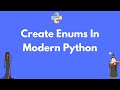 How to do enums in Python 🐍 #shorts