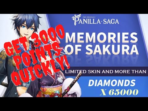Panilla Saga: Memories of Sakura - How to get to 3000 points easily!