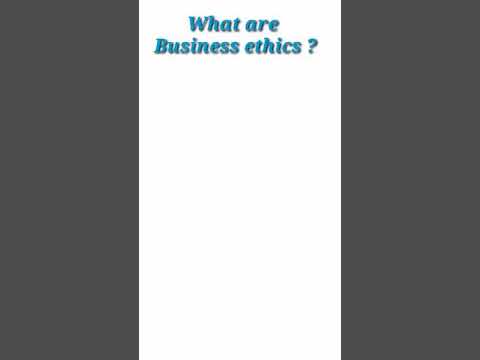 What is business ethics [#shorts]