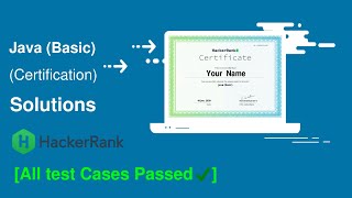 HackerRank Java (Basic) Certification Test | Solution #2