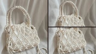 How to Make Pearl Bag at Home | DIY Pearl Bag Tutorial #pearlbag