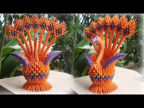 HOW TO MAKE 3D ORIGAMI PEACOCK V5 | cómo hacer pavo real origami 3d HOW TO MAKE 3D ORIGAMI PEACOCK V5 | cómo hacer pavo real origami 3d