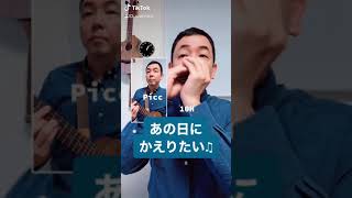 あの日にかえりたい♫ブルースハーモニカとピッコロギター♪【今朝のハーモニカ♫】