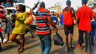 🇬🇭 4K WALKING TOUR IN AFRICAN STREET MARKET || KANTAMANTO MARKET TO COCOA HOUSE || GHANA COCOBOD