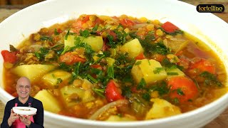 The Perfect Healthy Mediterranean Lentil Soup For Cold Winter Days