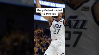 Rudy Gobert traded to Twolves! #rudygobert #utahjazz #sports #nba #nba2k22 #basketball #shorts