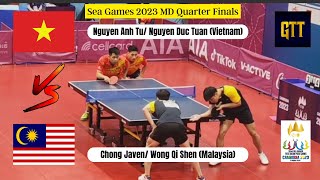 Choong Javen/Wong Qi Shen Vs Nguyen Anh Tu/Nguyen Duc Tuan | Sea Games Cambodia 2023 | MD QF